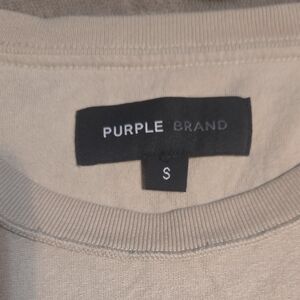 Purple Brand Men's Short Sleeve Tee - Cream